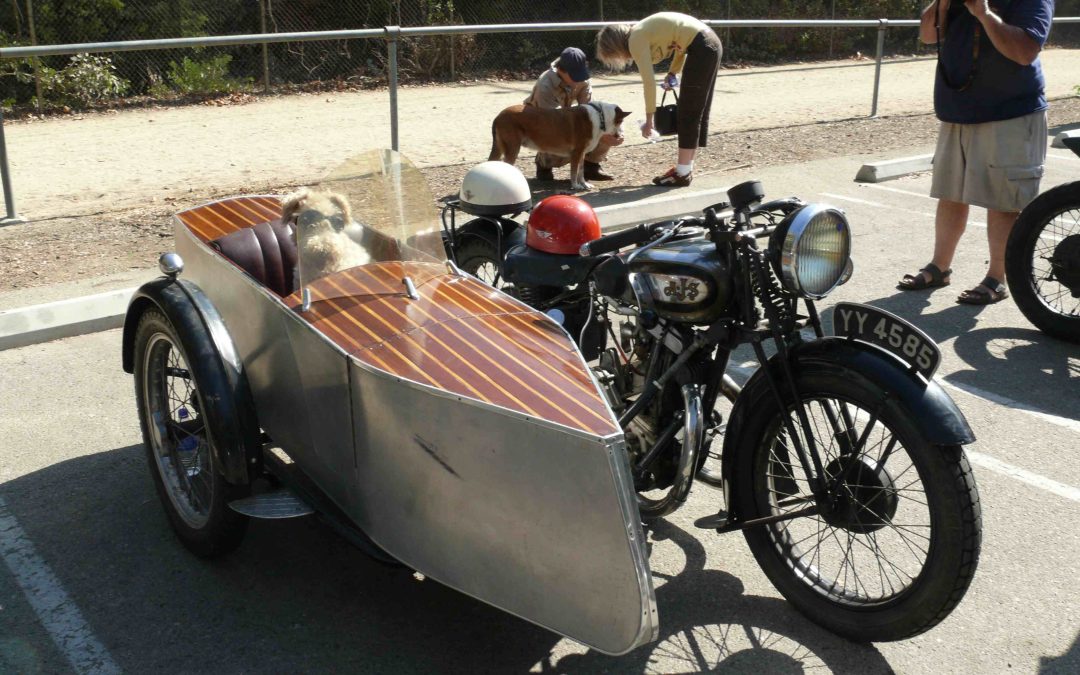 1933 AJS with sidecar